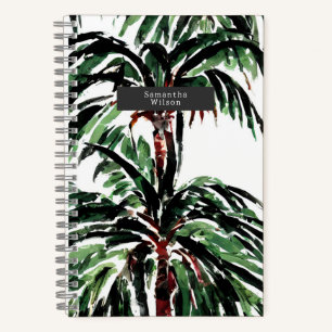 Carnet Aquarelle inspirée Palmiers