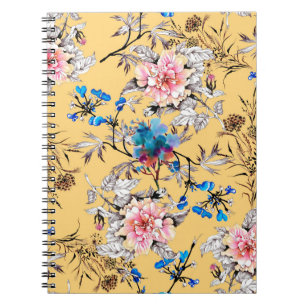 Carnet Aquarelle main dessinée sans couture motif avec be