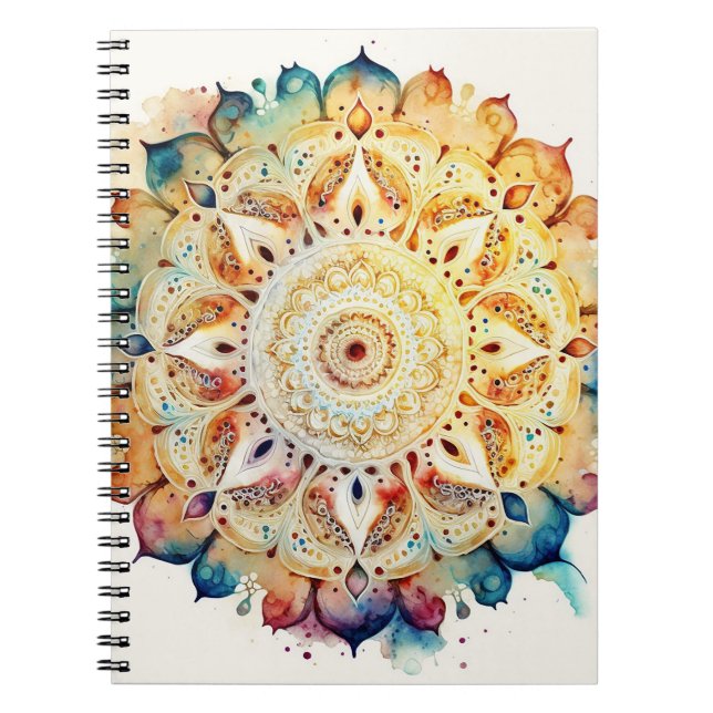 Carnet Aquarelle Mandala (Devant)