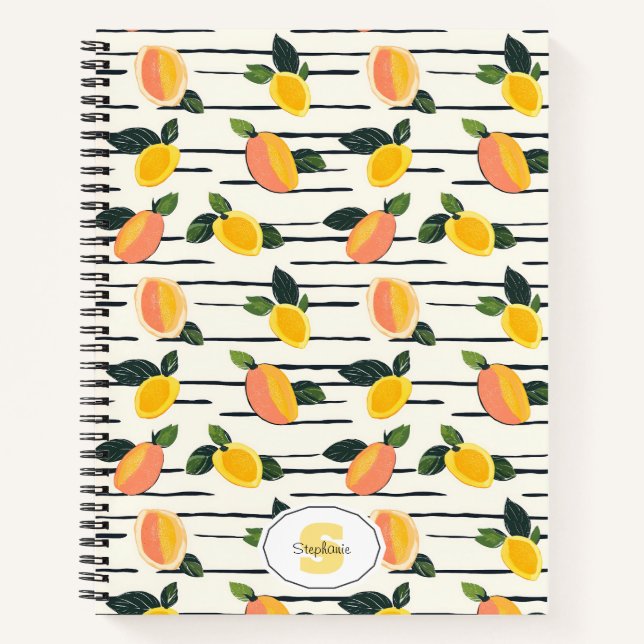 Carnet Aquarelle Mango Motif avec Feuilles verts (2) (Devant)