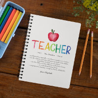 Aquarelle moderne Rainbow Teacher Merci
