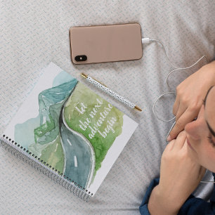 Carnet Aquarelle Nature Commençons la prochaine aventure