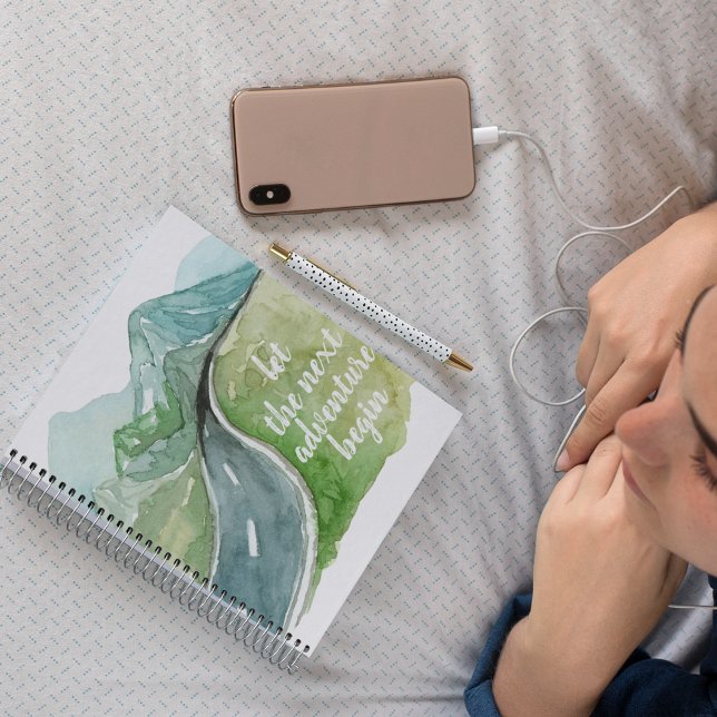 Carnet Aquarelle Nature Commençons la prochaine aventure (Créateur téléchargé)