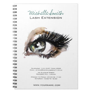 Carnet Aquarelle Oeil Lash Extension produits