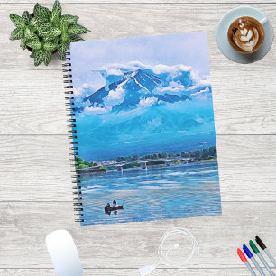 Carnet Aquarelle paisible Design d'art japonais