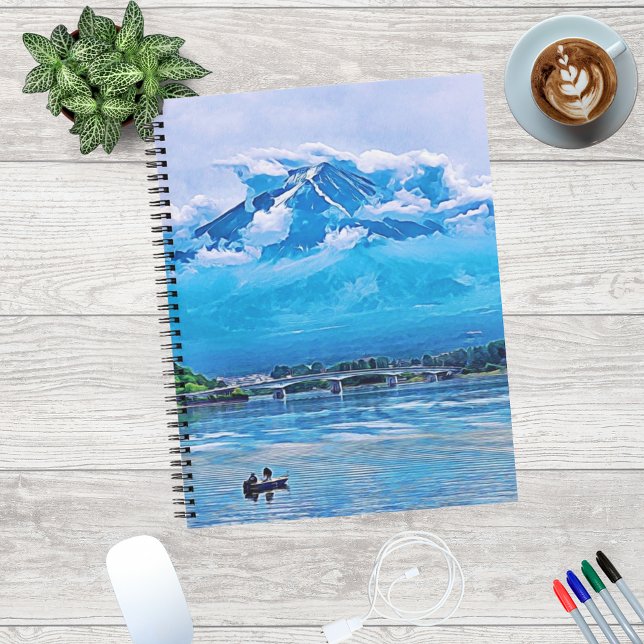 Carnet Aquarelle paisible Design d'art japonais (Créateur téléchargé)
