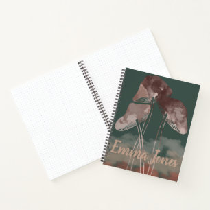 Carnet Aquarelle Pastel Mushroom