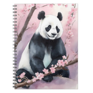 Carnet Aquarelle Peinture Panda Ours
