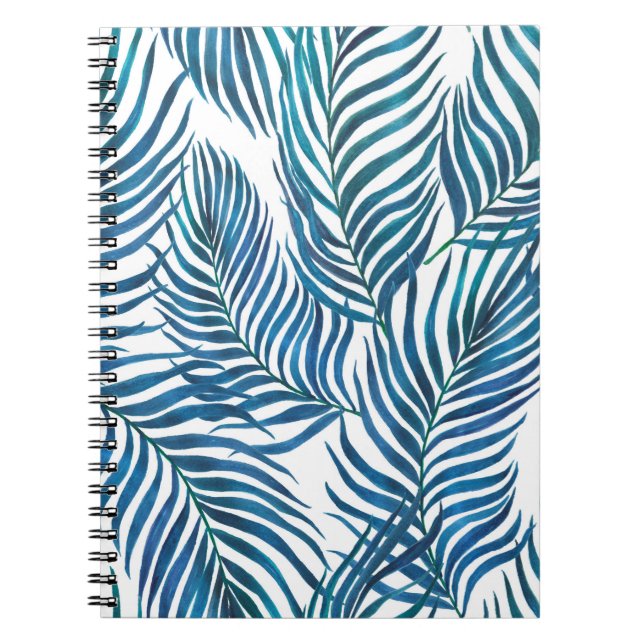 Carnet Aquarelle peinture sans faille motif avec tropical (Devant)