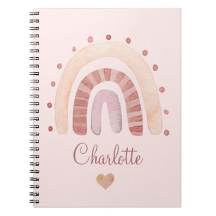 Carnet Aquarelle personnalisée mignonne pour enfants 