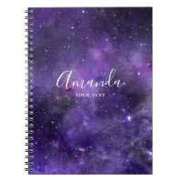 Aquarelle pourpre espace. étoiles de galaxie moder