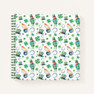 Carnet Aquarelle Saint Patrick's Day Motif