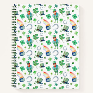 Carnet Aquarelle Saint Patrick's Day Motif