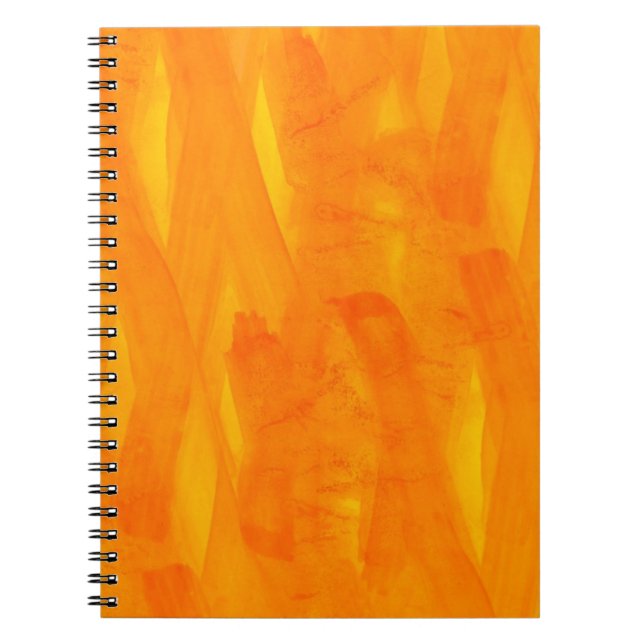 Carnet Aquarelle sans couture d'abrégé sur jaune (Devant)