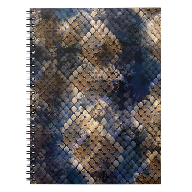 Carnet Aquarelle Sauvage Snakeskin Design transparent (Devant)