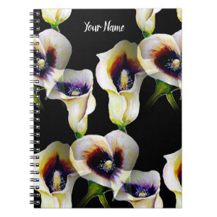 Carnet Aquarelle Sublime Arum Calla Lilies