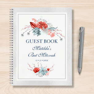 Carnet Aquarelle Succulent Floral Bat mitzvah botanique