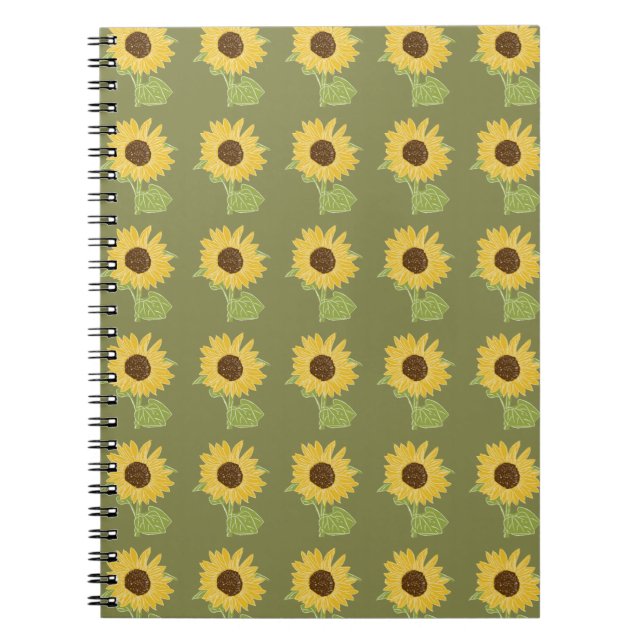 Carnet Aquarelle tournesol (Devant)