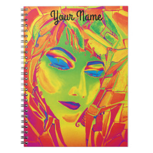 Carnet Aquarelle Vibes féminines en couleurs électriques