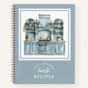 Carnet Aquarelle vintage Cuisine Famille Recette