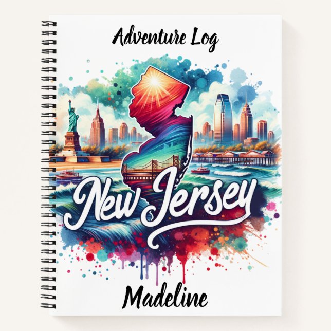 Carnet Aquarelles colorées des repères NJ (Devant)