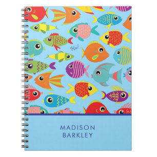 Carnet Aquarium de poissons tropicaux Enfant mignon