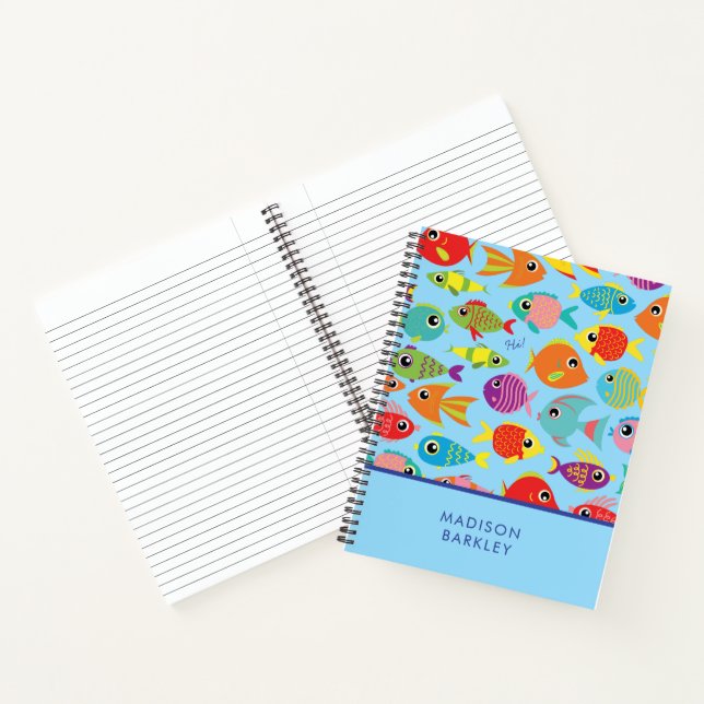 Carnet Aquarium de poissons tropicaux Enfants mignons (Intérieur)
