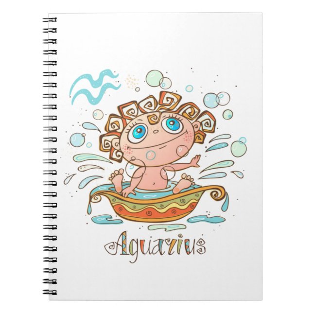 Carnet Aquarius Cartoon Baby (Devant)