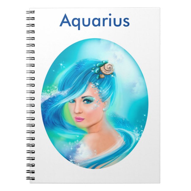 Carnet Aquarius Horoscope Imaginaire zodiaque (Devant)