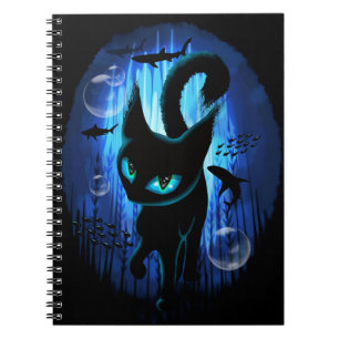 Carnet Aquaticat - Chat surréaliste en Imaginaire profond