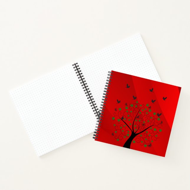 Carnet Arbre avec oiseaux (Intérieur)