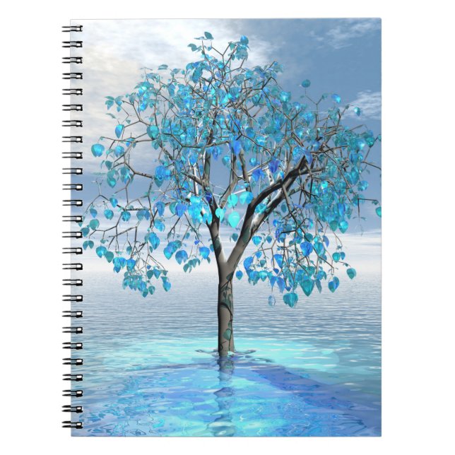 Carnet Arbre bleu cristal (Devant)