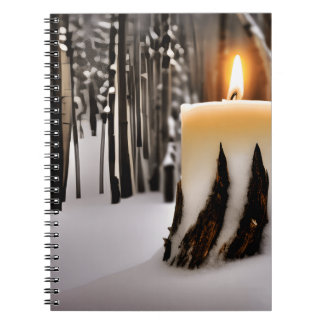 Carnet Arbre Bougie Forêt de Neige