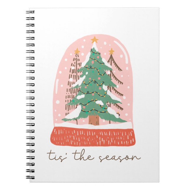 Carnet Arbre Cadeau De Noël C'Est La Saison (Devant)