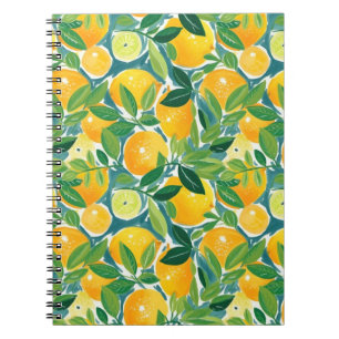 Carnet Arbre Citrus Artisan Citrons Oranges Limes colorée