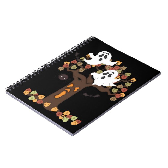 Carnet Arbre d'automne des fantômes d'Halloween (Côté gauche)