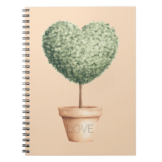 Carnet Arbre de coeur d'amour (Devant)