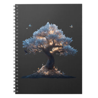 Carnet Arbre de cristal cosmique Art – Conception de natu