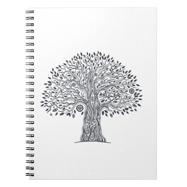 Carnet Arbre de griffonnage de la vie (Devant)