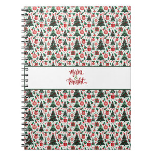 Carnet Arbre de Noël, cadeaux, sucre de canne