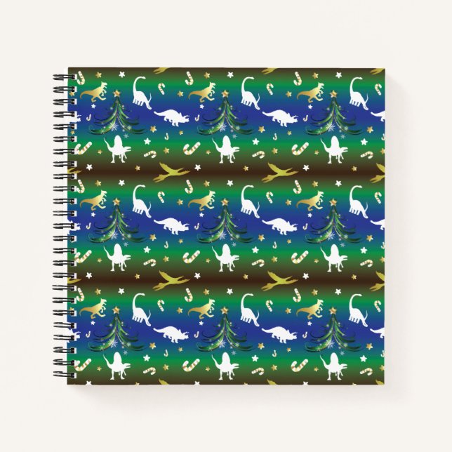Carnet Arbre de Noël Dinosaur (Devant)