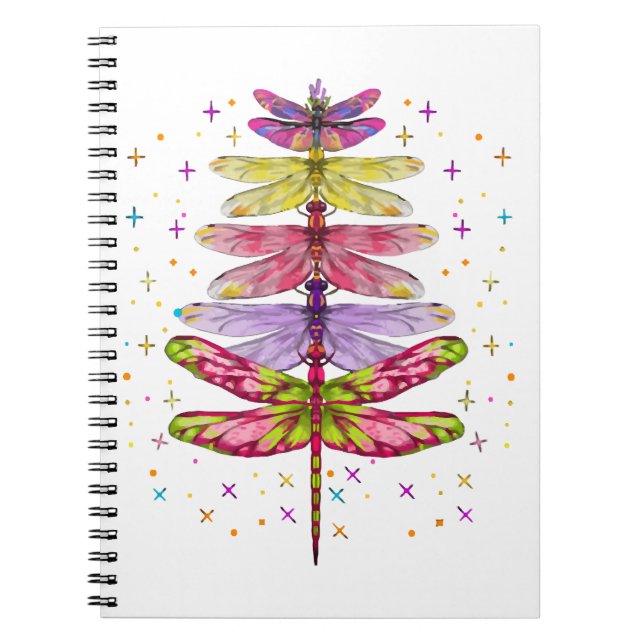 Carnet Arbre de Noël dragonfly (Devant)