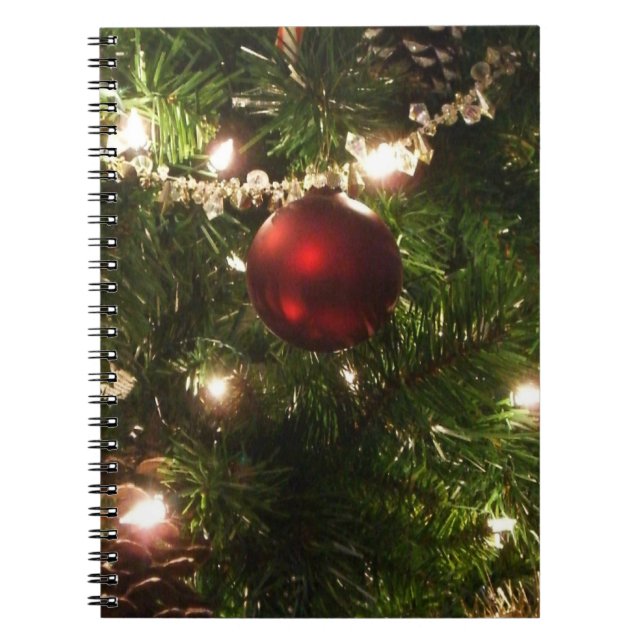 Carnet Arbre de Noël I Vacances Plutôt vert et rouge (Devant)