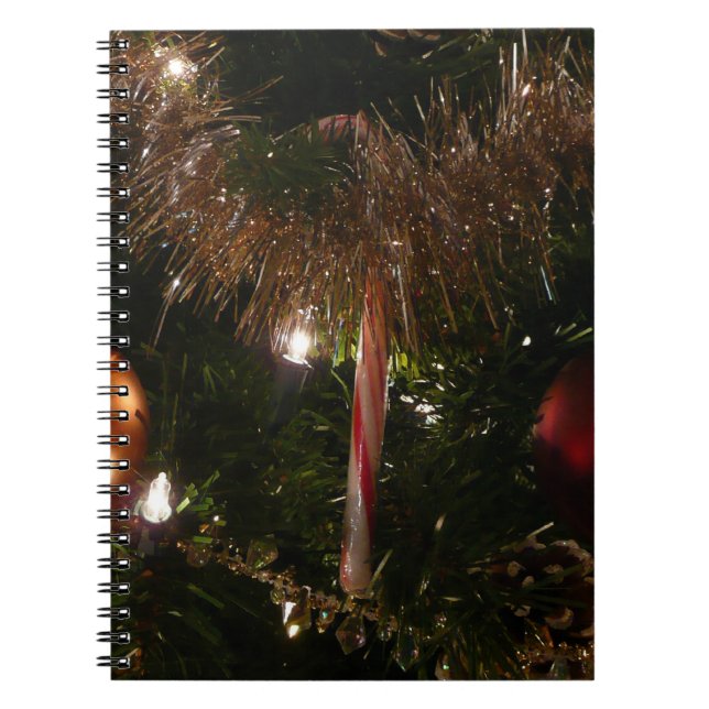 Carnet Arbre de Noël II Vacances Rouge et Or (Devant)
