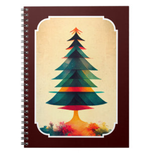 Carnet Arbre de Noël Joyfull Design géométrique