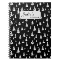 Arbre de Noël noir et blanc