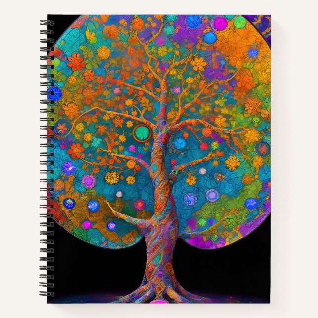 Carnet Arbre de vie du Nouvel Âge cosmique (Devant)