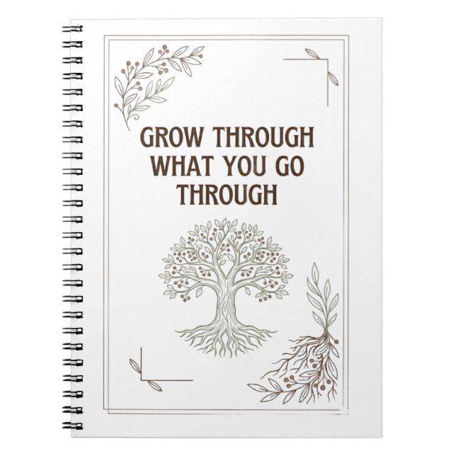 Carnet Arbre de Vie Inspirant de Motivation (Devant)