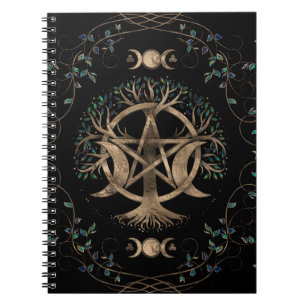 Carnet Arbre de vie Pentagram Moon Ornement