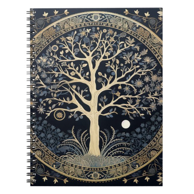 Carnet Arbre doré de la vie (Devant)